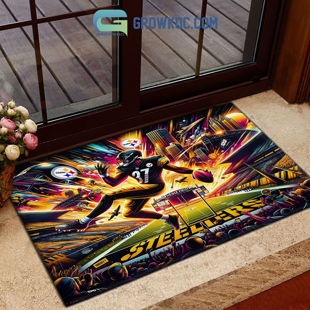 Pittsburgh Steelers Acrisure Stadium Football Stadium Doormat2B1 wBvkL