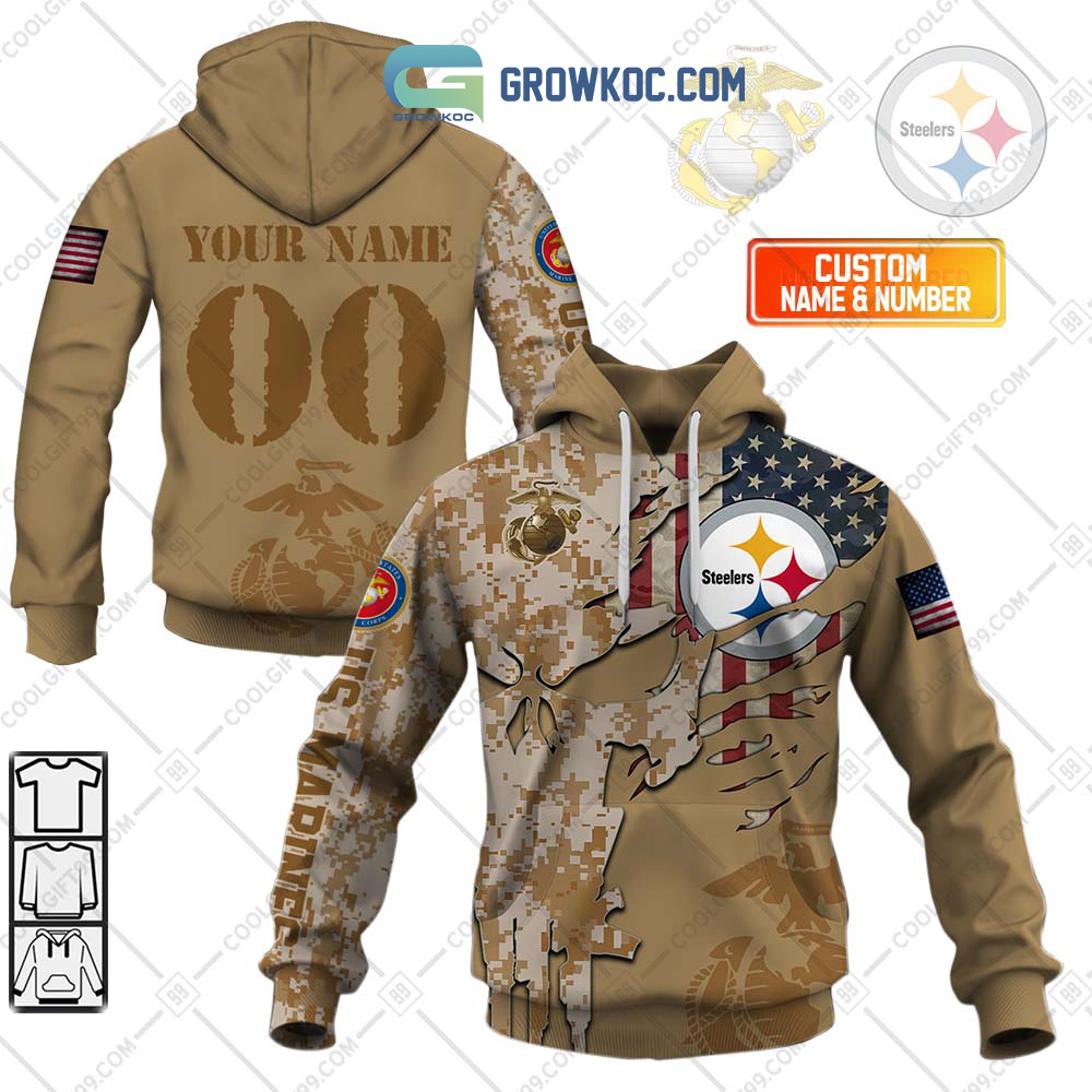 Pittsburgh Steelers Marine Personalized Hoodie Shirts2B1 rOzol