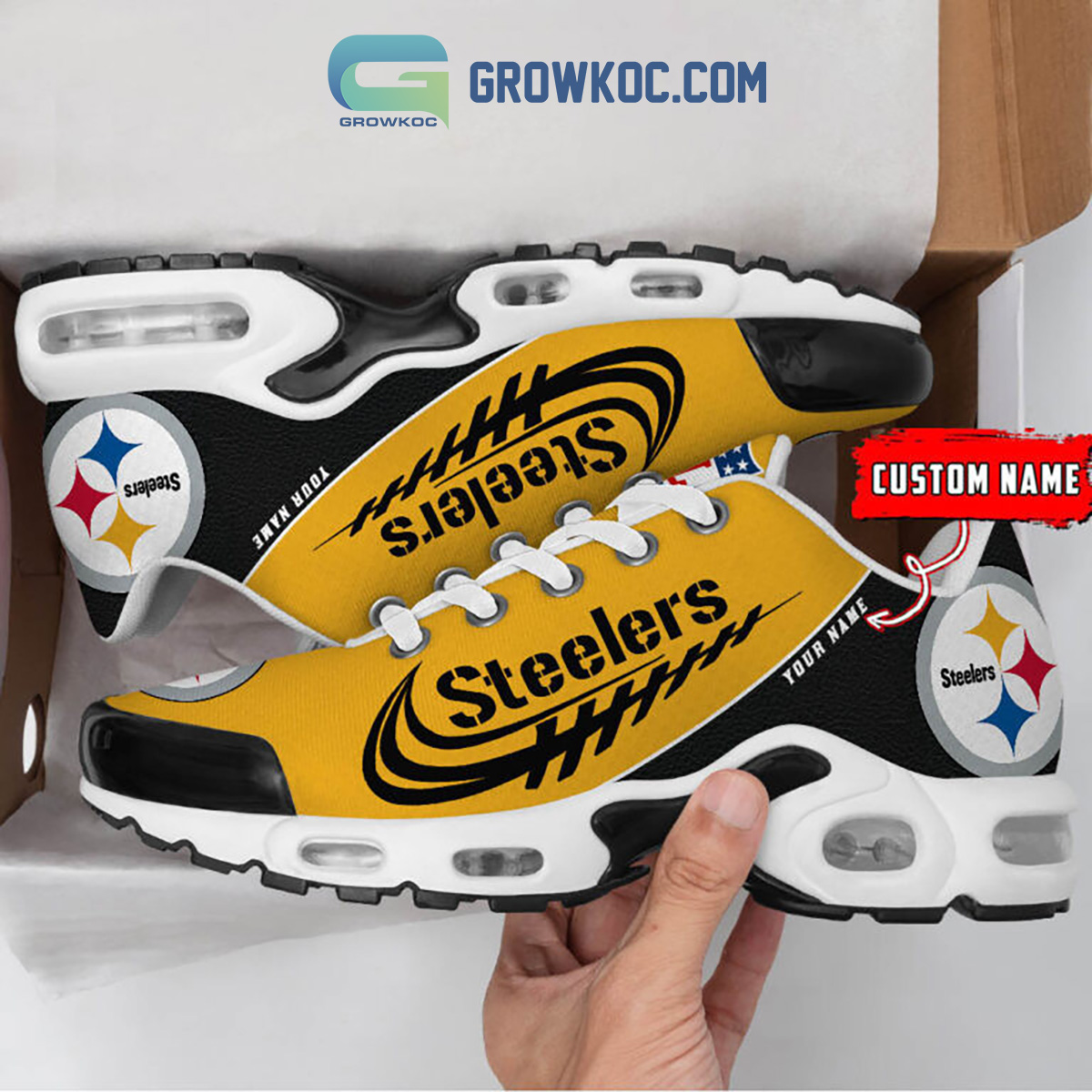 Pittsburgh Steelers Personalized TN Shoes2B1 MO8Lm