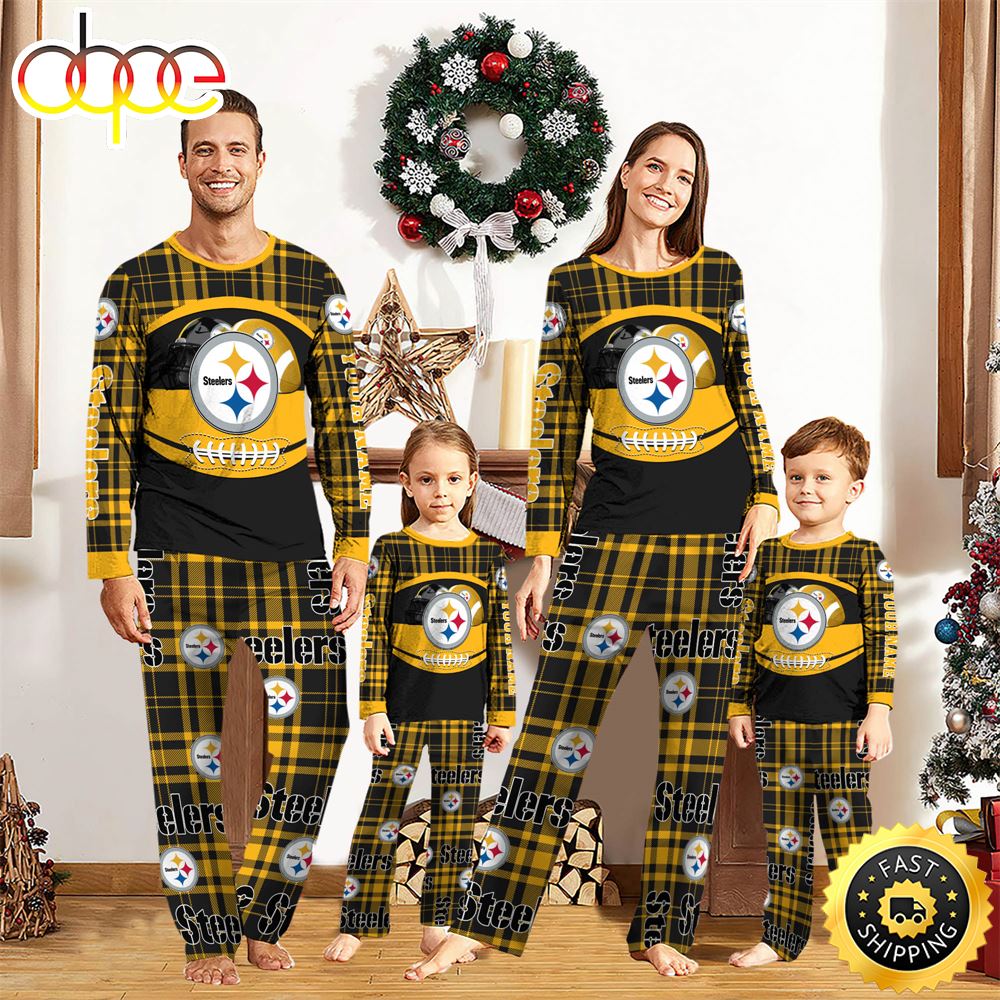 Pittsburgh Steelers NFL Custom Your Name Football Team Pajamas c4kqew