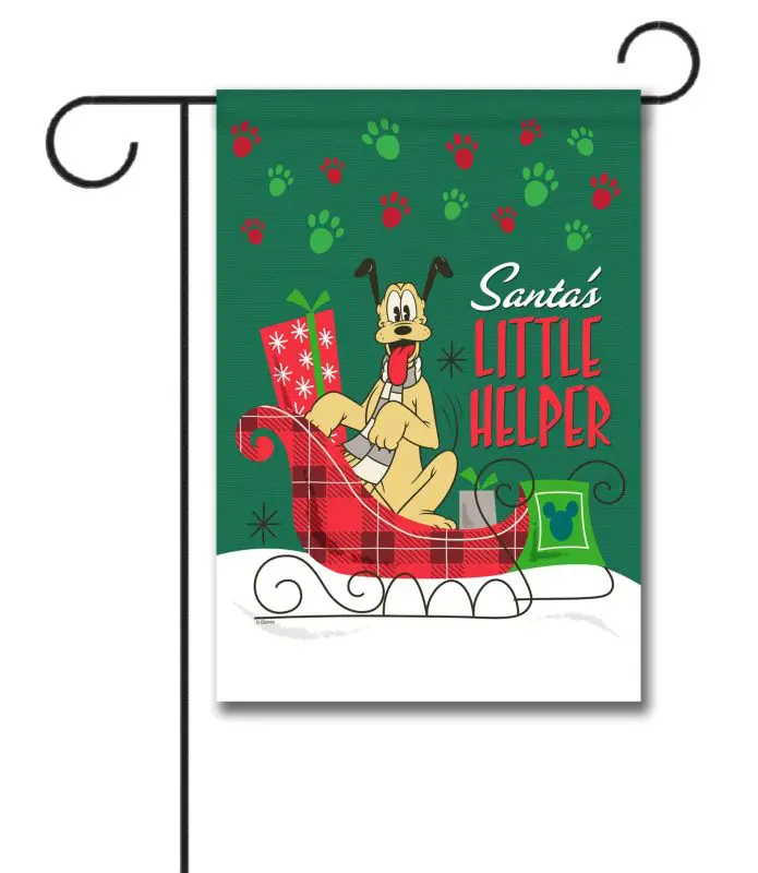 Pluto Garden Disney Christmas Flag