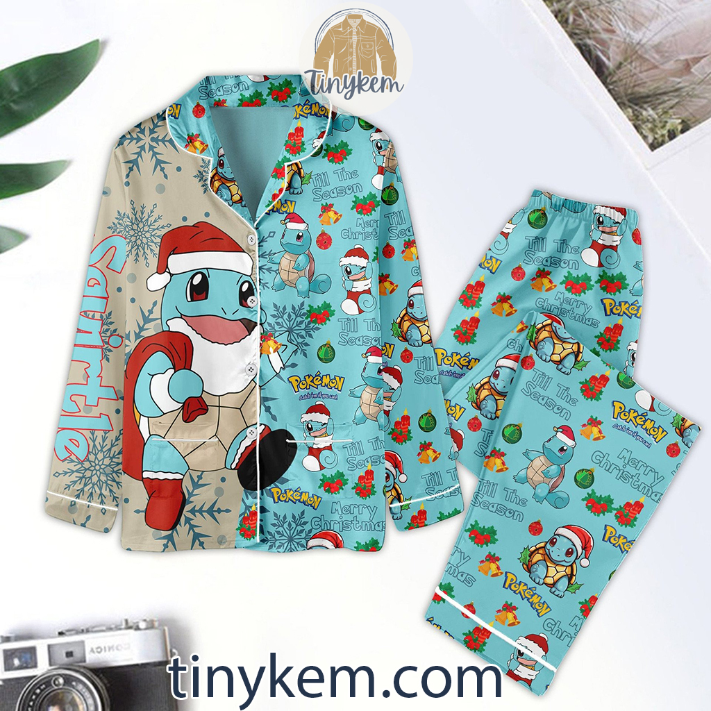 Pokemon Christmas Squirtle Water Pajamas Set2B1 SzrvC