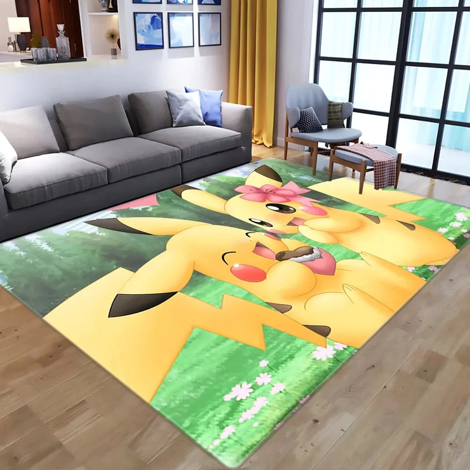 PokemonPikachuCarpetLivingRoomBedroomSofaMatDoorMatKitchenBathroomMats 2