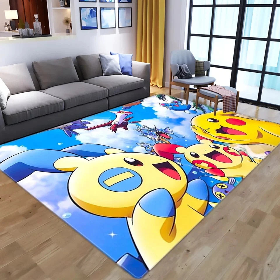 PokemonPikachuCarpetLivingRoomBedroomSofaMatDoorMatKitchenBathroomMats 7