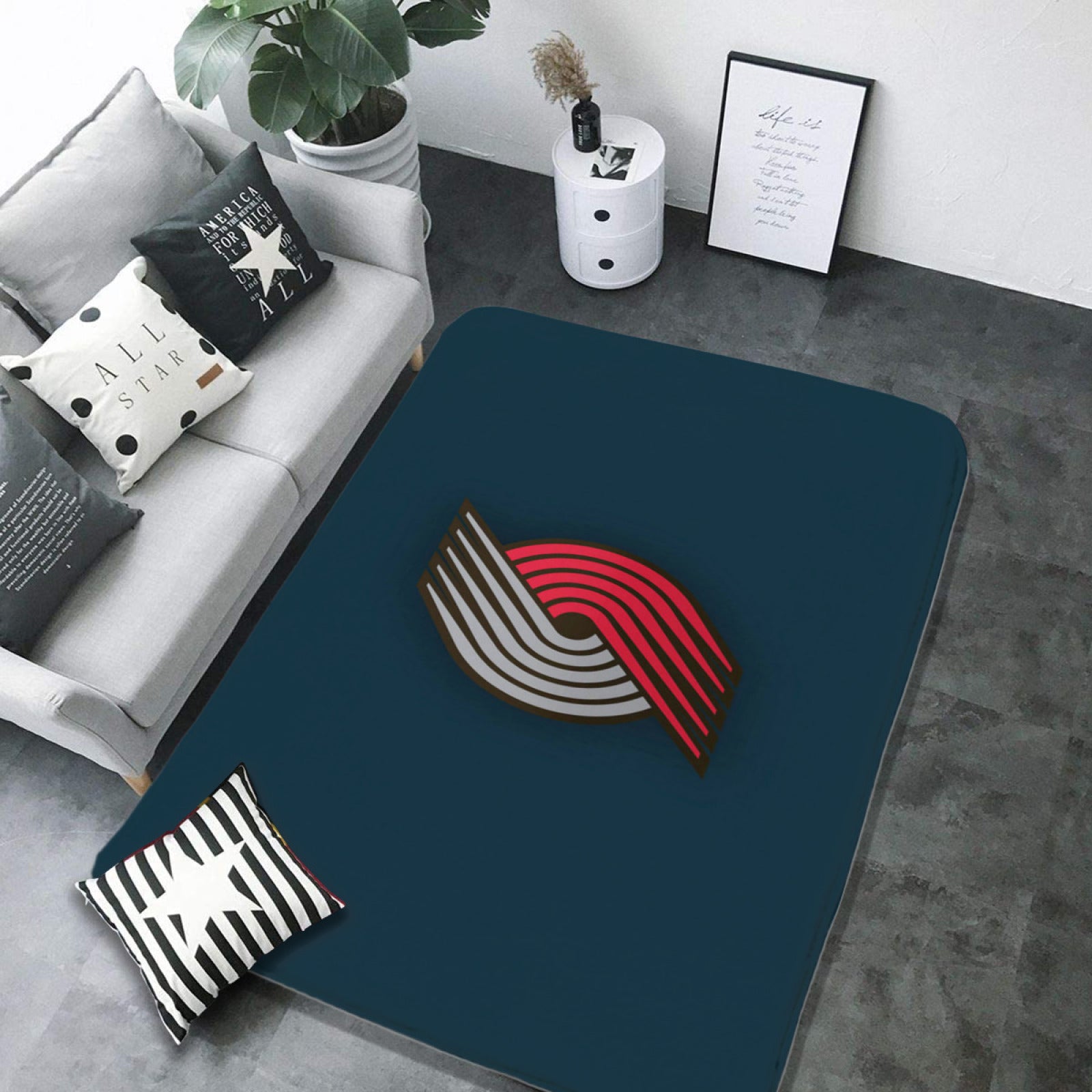 Portland Trail Basketball Blazers Carpet Living Room Bedroom Mats Kitchen Bathroom Rug 2 ccfc4f05 3941 472d b570 1fa31050ee6d