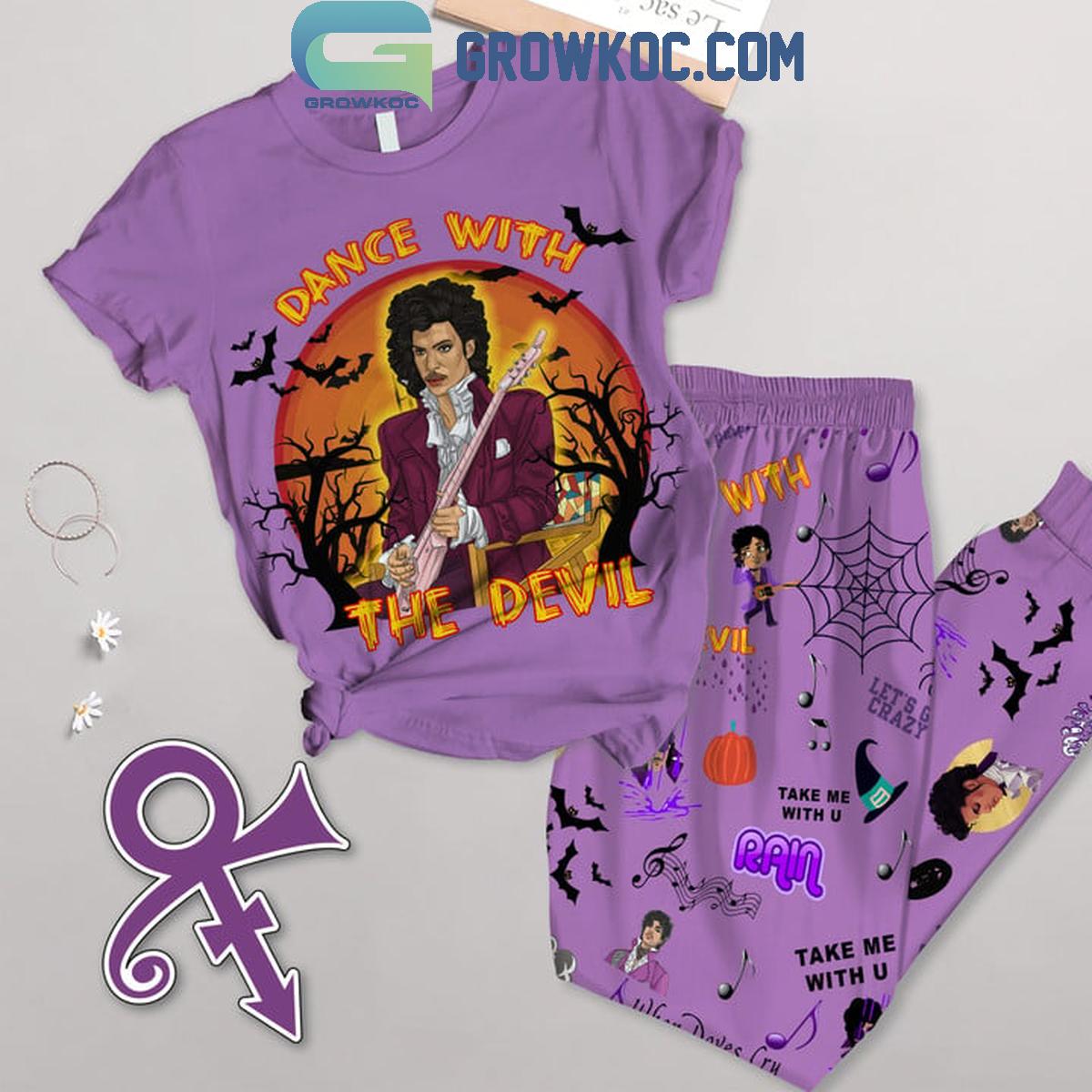 Prince Dance With The Devil Fleece Pajamas Set 1 izuRB