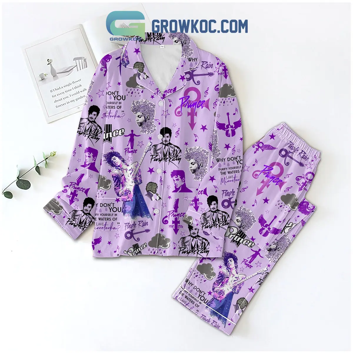 Prince Purple Rain 1958 2016 Memories Pajamas Set2B1 Z9Zvl