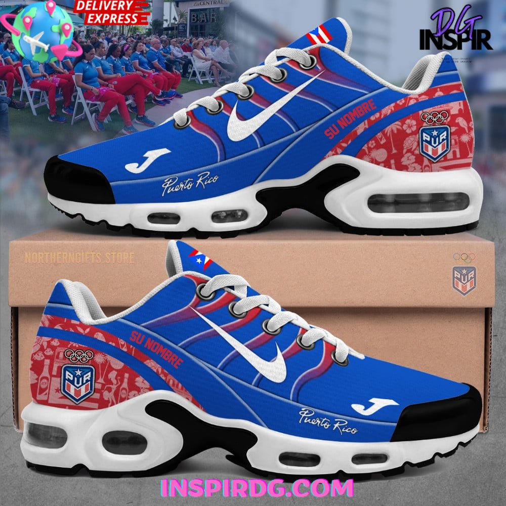 Puerto Rico Nation Olympic Paris 2024 Air Max Plus Shoes 1