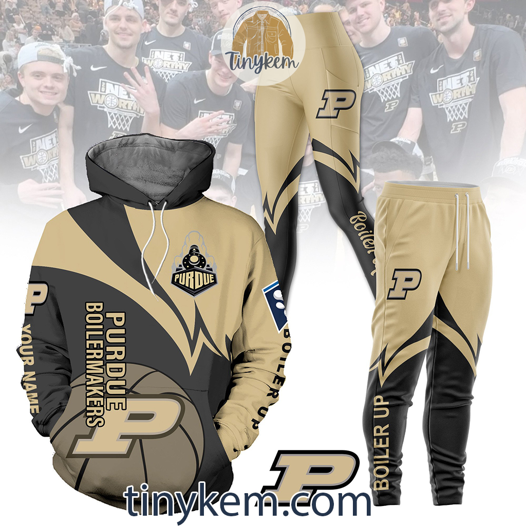 Purdue Boilermakers Basketball Hoodie Leggings Set2B1 2CQiV