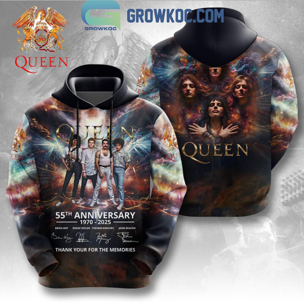 Queen Band 55th Anniversary 1970 2025 Thank You Hoodie Shirts 1 tyU0R