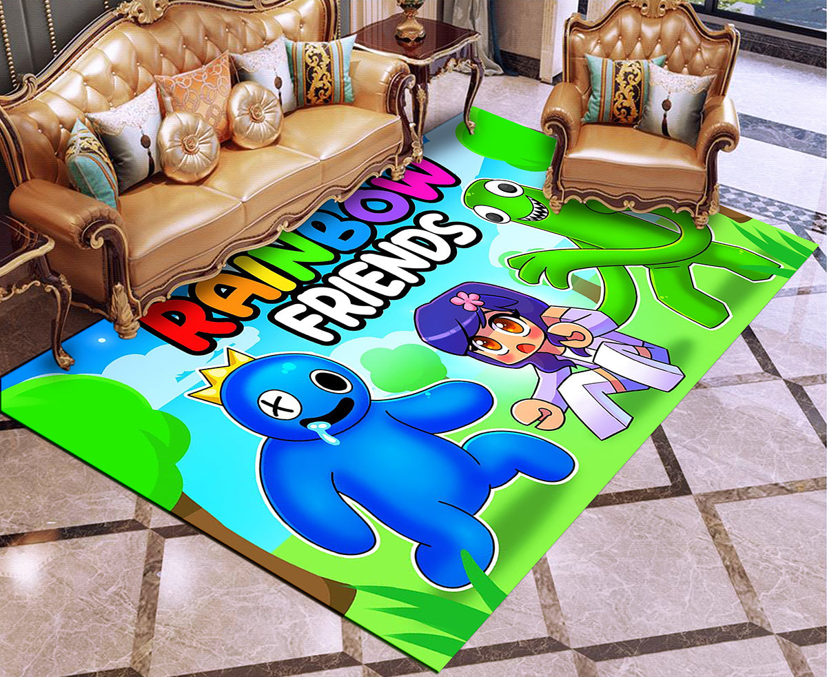 RainbowFriendsGraphicCarpetLivingRoomBedroomSofaRugDoorMatKitchenBathroomMatsforKids 10