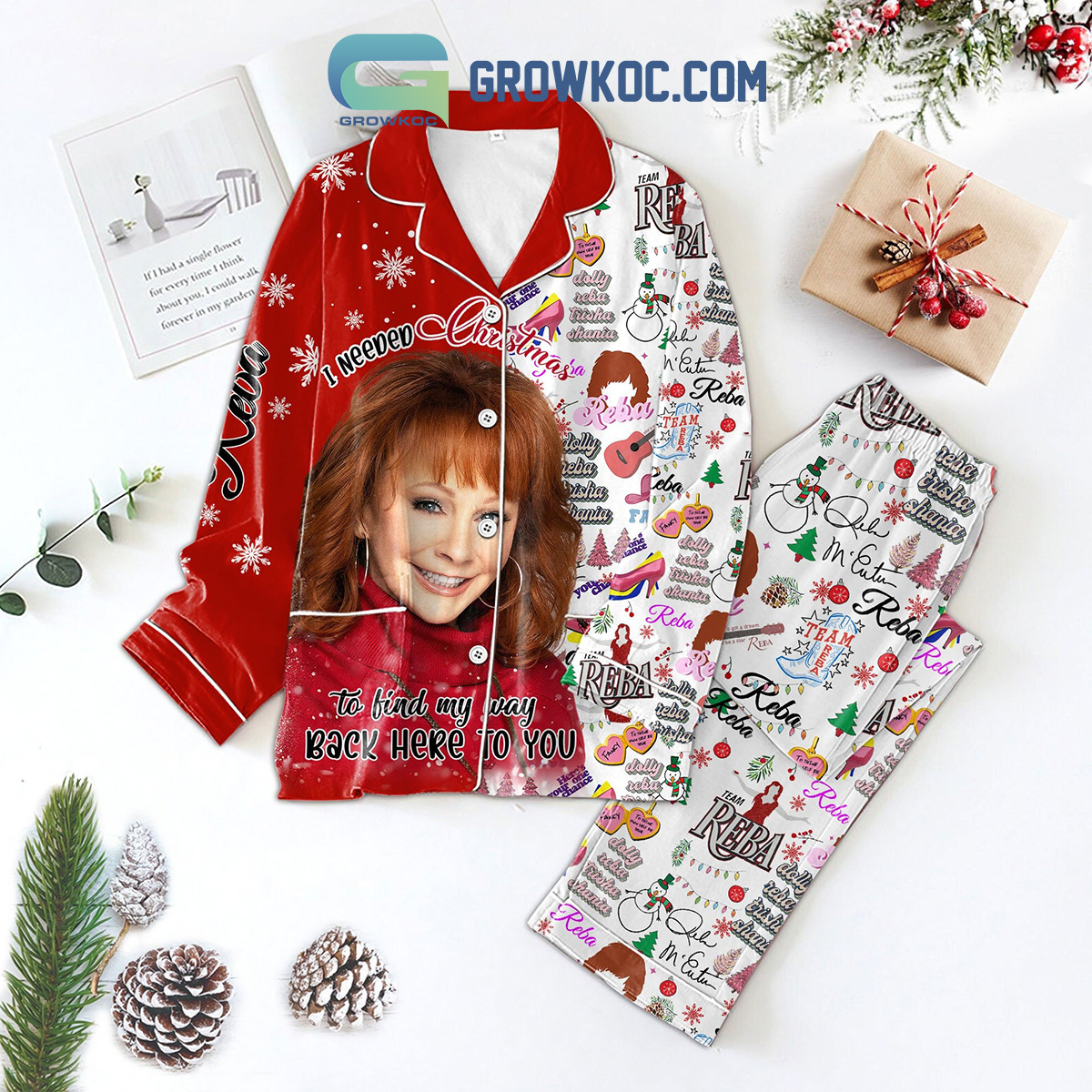 Reba Team Dolly Reba Trisha Shania Merry Christmas Pajamas Set2B1 rd6zm