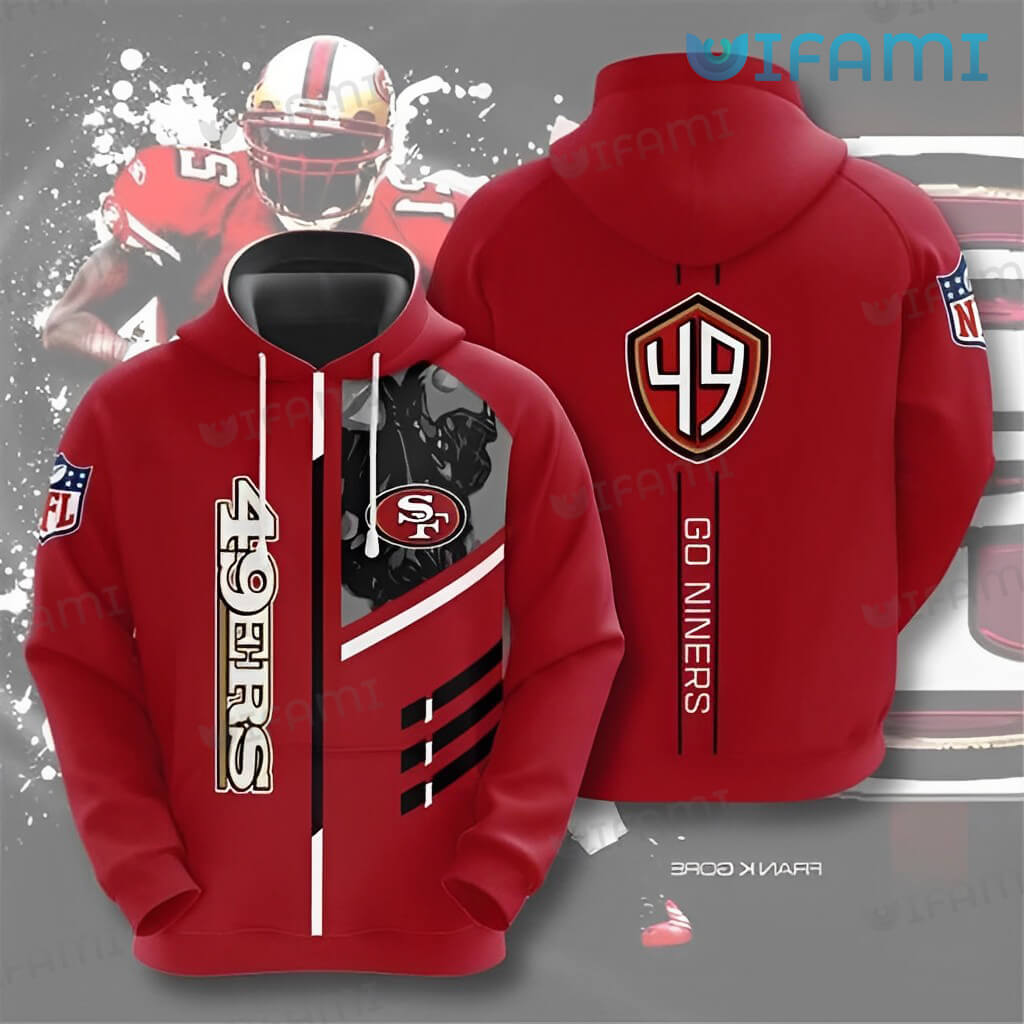 Red All Over Print Hoodie 3D Go Niners San Francisco 49ers Gift 0