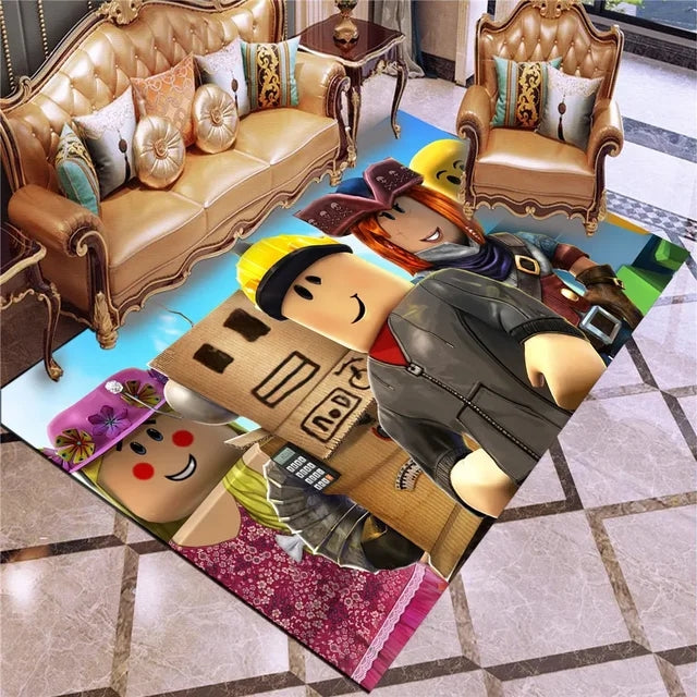 RobloxPatternCarpetLivingRoomBedroomSofaRugDoorMat 1