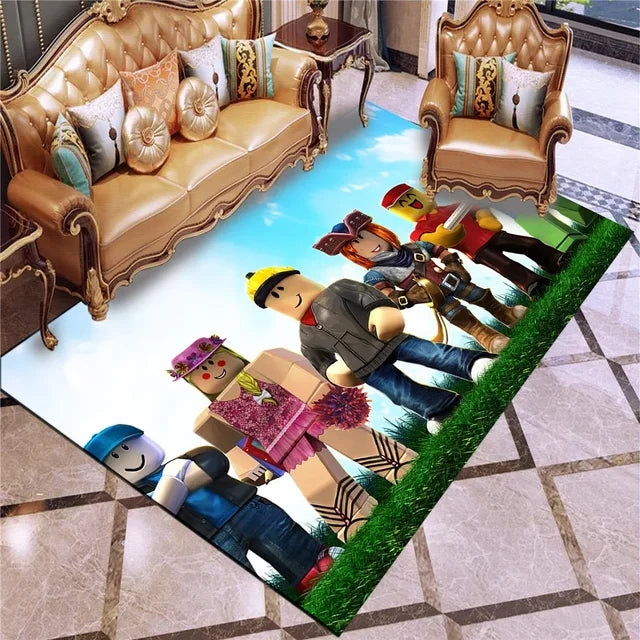 RobloxPatternCarpetLivingRoomBedroomSofaRugDoorMat 2