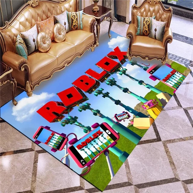 RobloxPatternCarpetLivingRoomBedroomSofaRugDoorMat 3