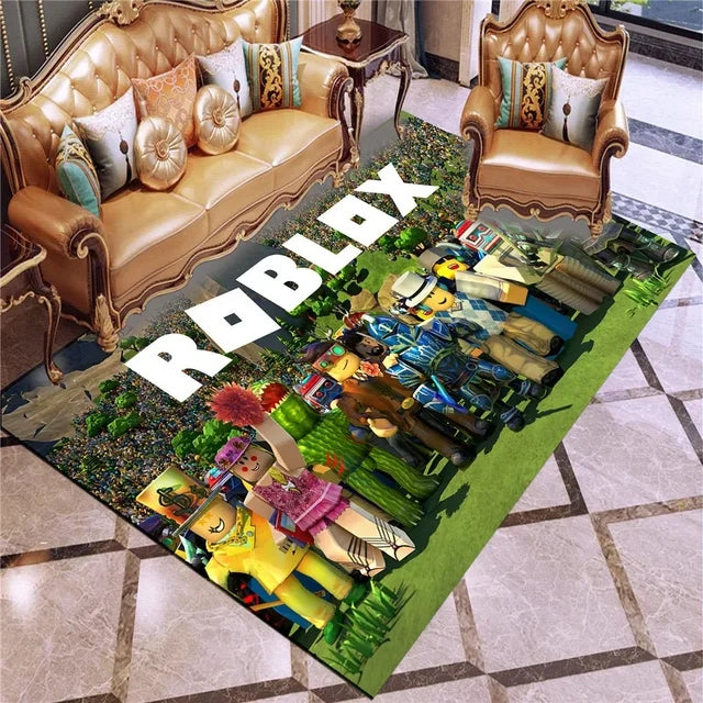 RobloxPatternCarpetLivingRoomBedroomSofaRugDoorMat 4