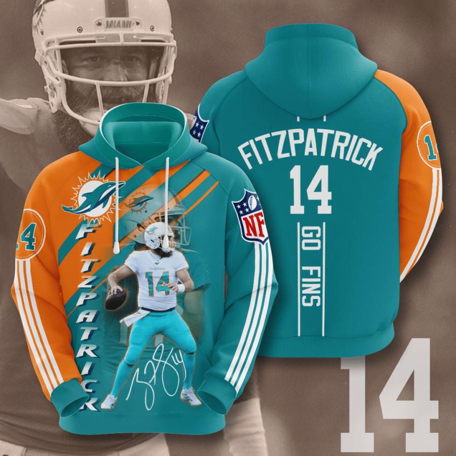 Ryan Fitzpatrick Miami Dolphins Hoodie 3D Full Printing Custom 0