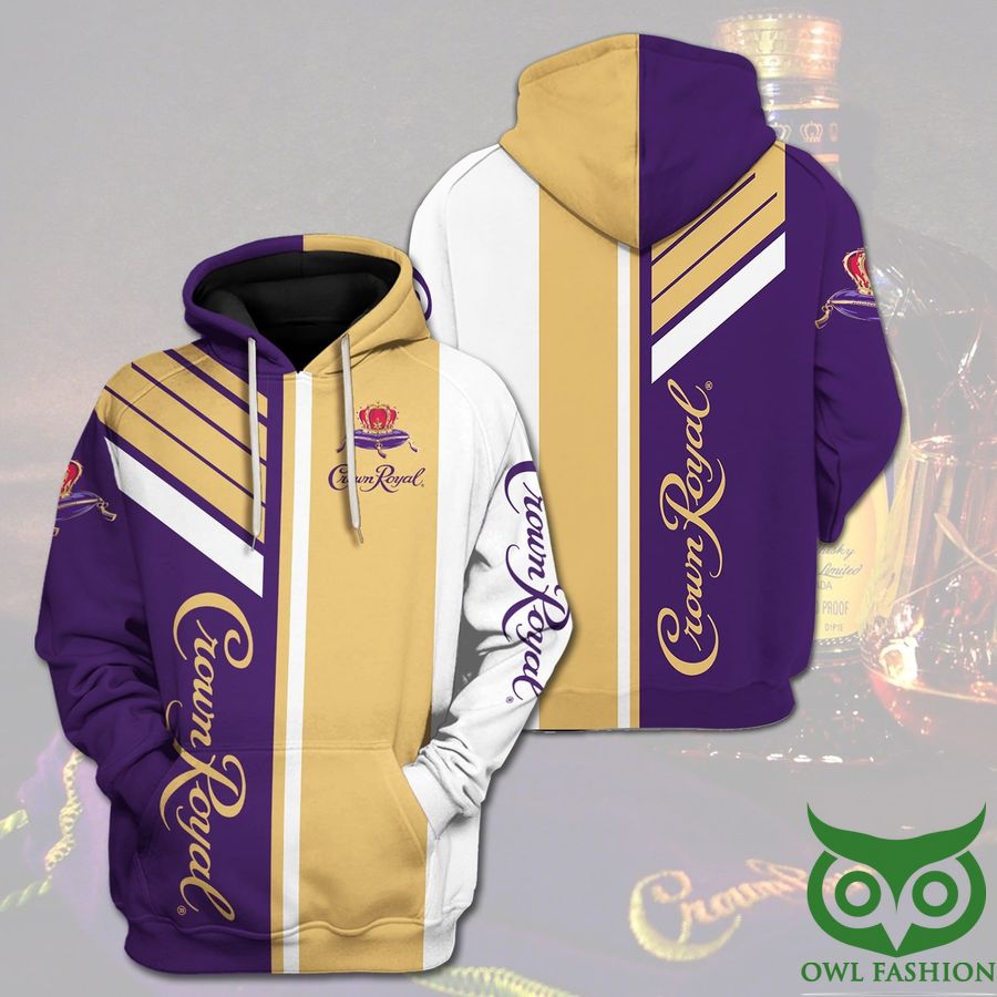 SV1X4aGS 50 Crown Royal Whiskey Purple White Beige 3D Hoodie