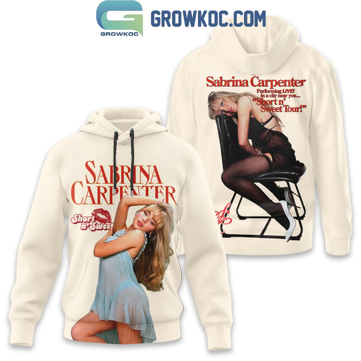 Sabrina Carpenter Sweet N Short Tour In Your City Fan Hoodie Shirts 1 gUosf