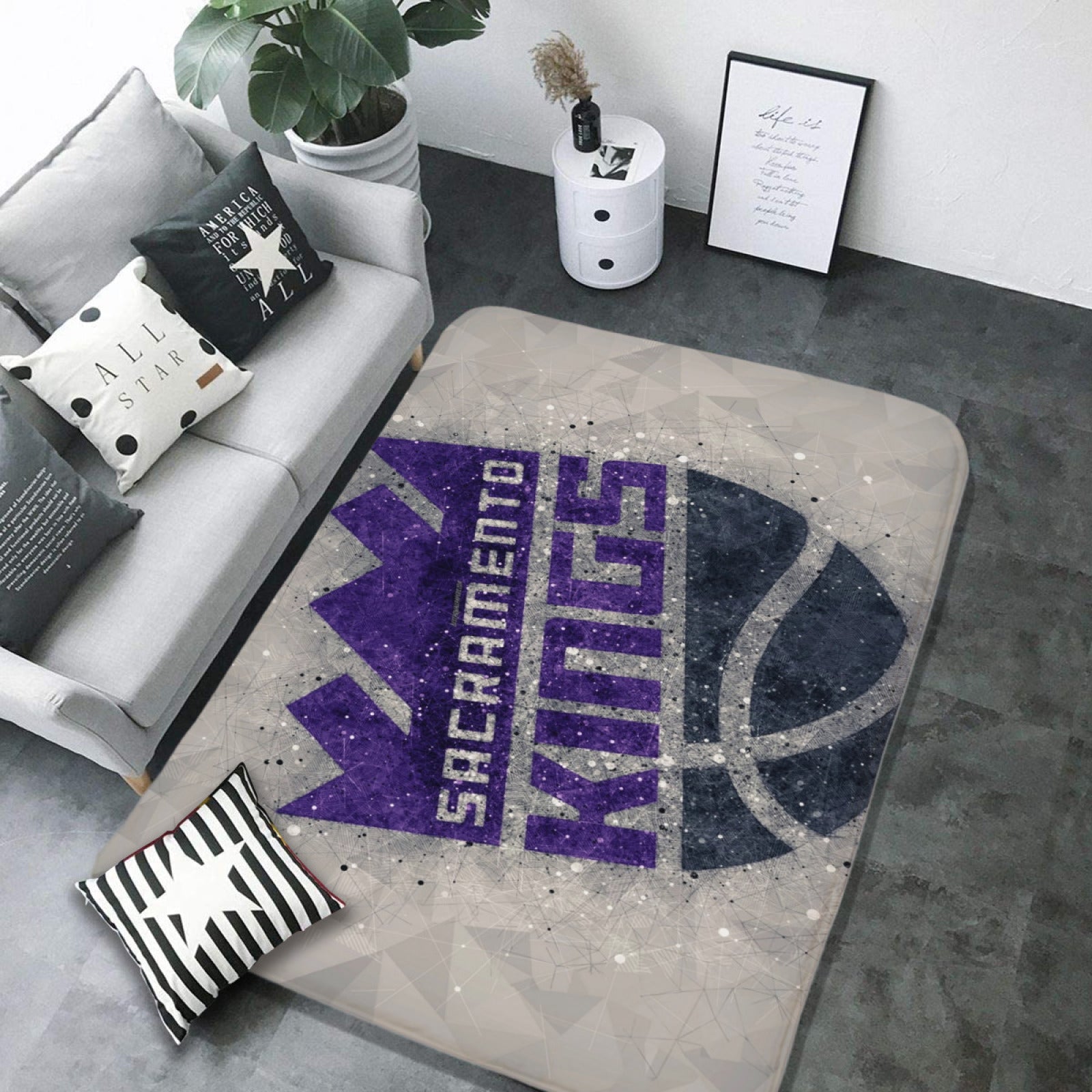 Sacramento Basketball Kings Carpet Living Room Bedroom Mats Kitchen Bathroom Rug 2 e516b987 806d 4603 bebf 922b014ce87b