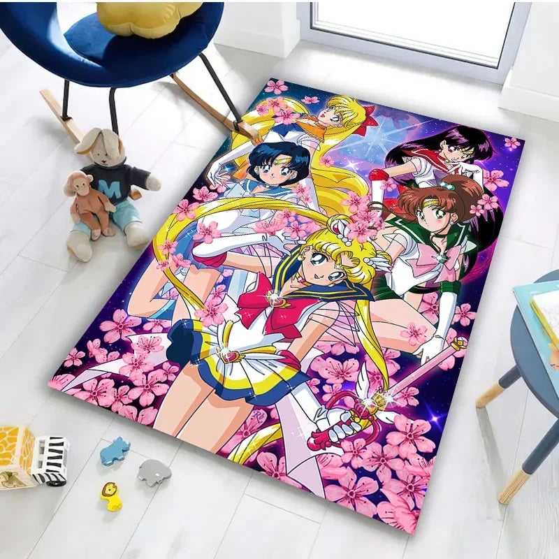 SailorMoonCarpetLivingRoomBedroomSofaMatDoorMatKitchenBathroomRugs 1