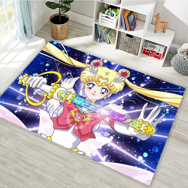 SailorMoonCarpetLivingRoomBedroomSofaMatDoorMatKitchenBathroomRugs 2