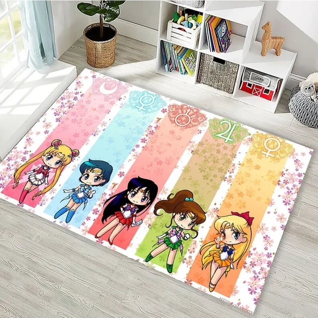 SailorMoonCarpetLivingRoomBedroomSofaMatDoorMatKitchenBathroomRugs 4