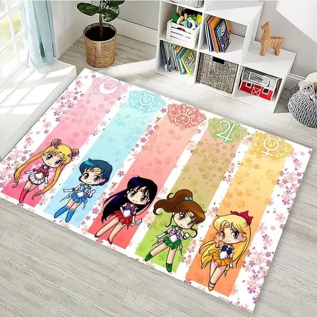 SailorMoonCarpetLivingRoomBedroomSofaMatDoorMatKitchenBathroomRugs 4