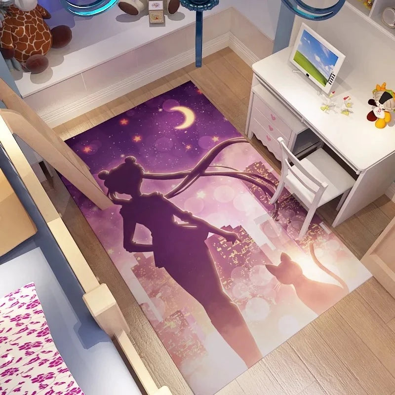 SailorMoonCarpetLivingRoomBedroomSofaMatDoorMatKitchenBathroomRugs 8