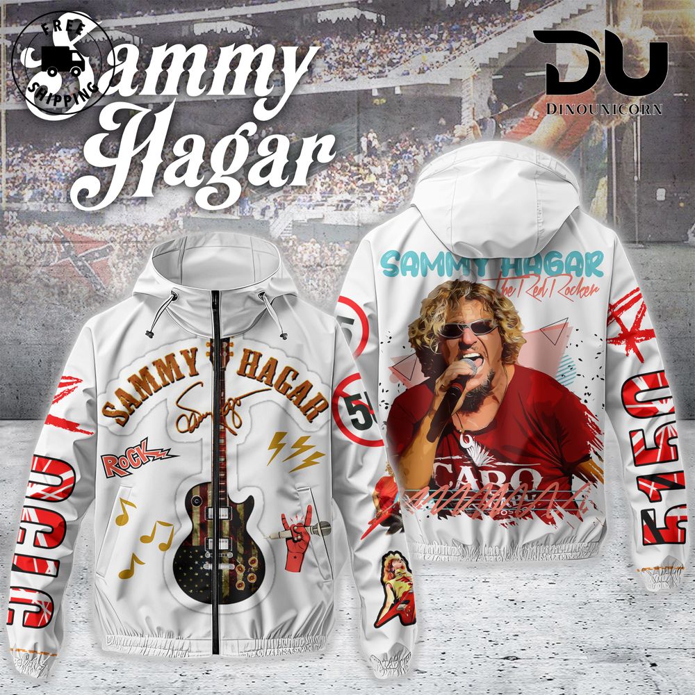 Sammy Hagar The Red Rocker Windbreaker Outdoor Jacket 1