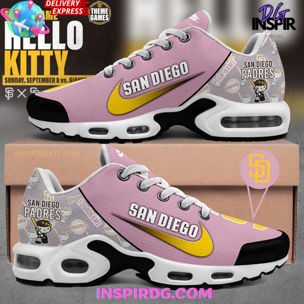 San Diego Padres x Hello Kitty Nike Air Max Shoes 1