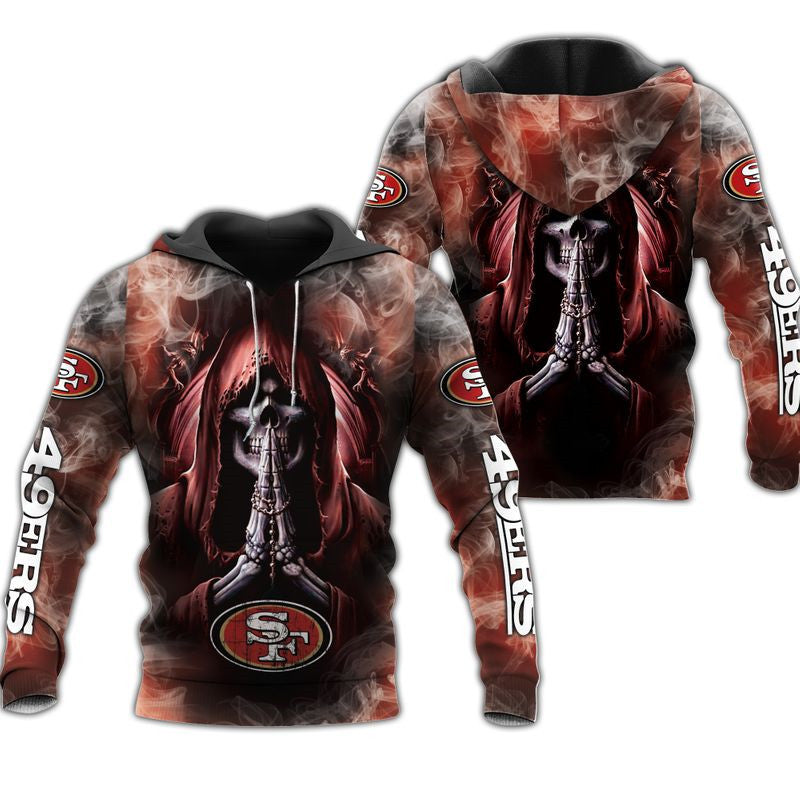 San Francisco 49Ers Cartoon Player Cute Zip Hoodie A Great Gift For Fans 0