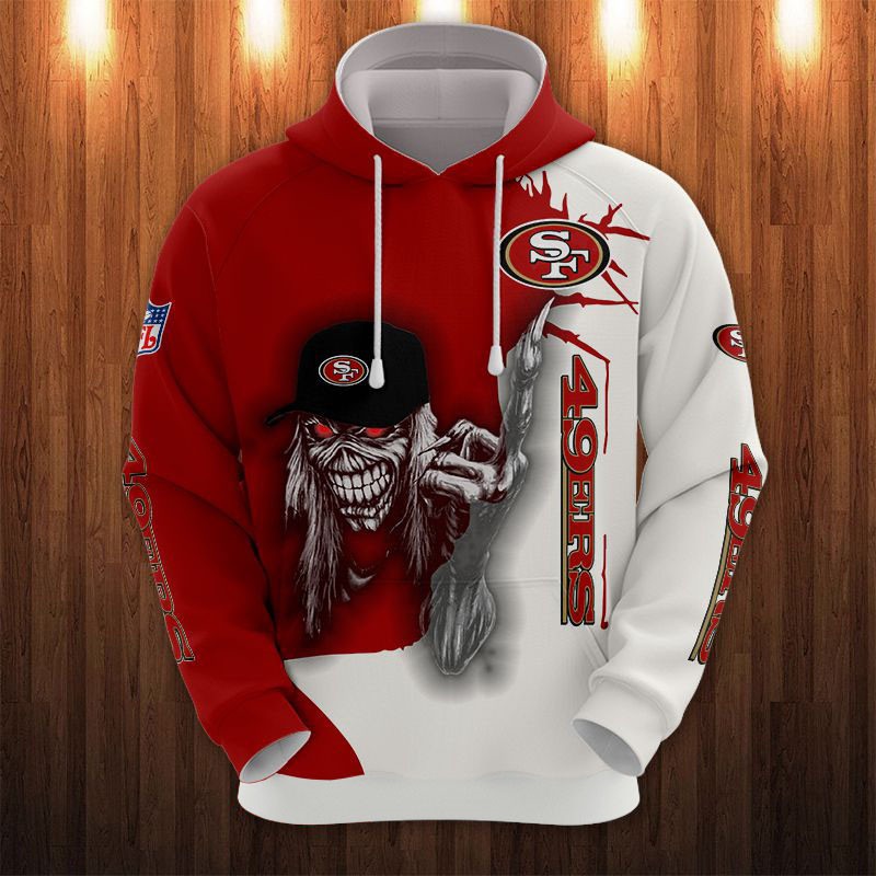 San Francisco 49Ers Ultra Death Graphic All Over Print Hoodie Halloween Gift 0