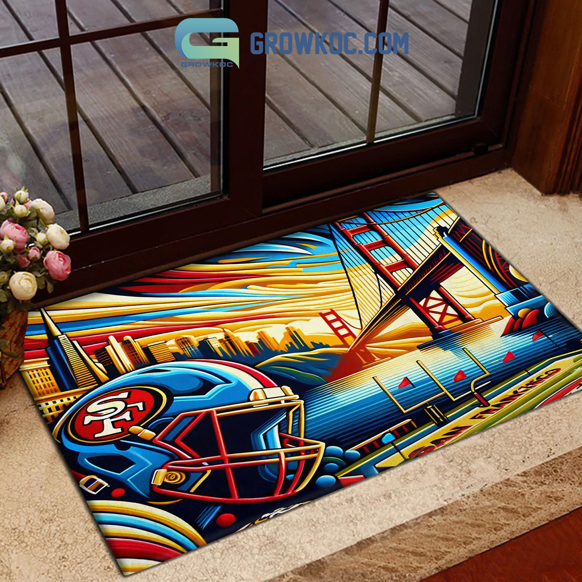 San Francisco 49ers Levis Stadium Football Stadium Doormat2B1 eLJx3