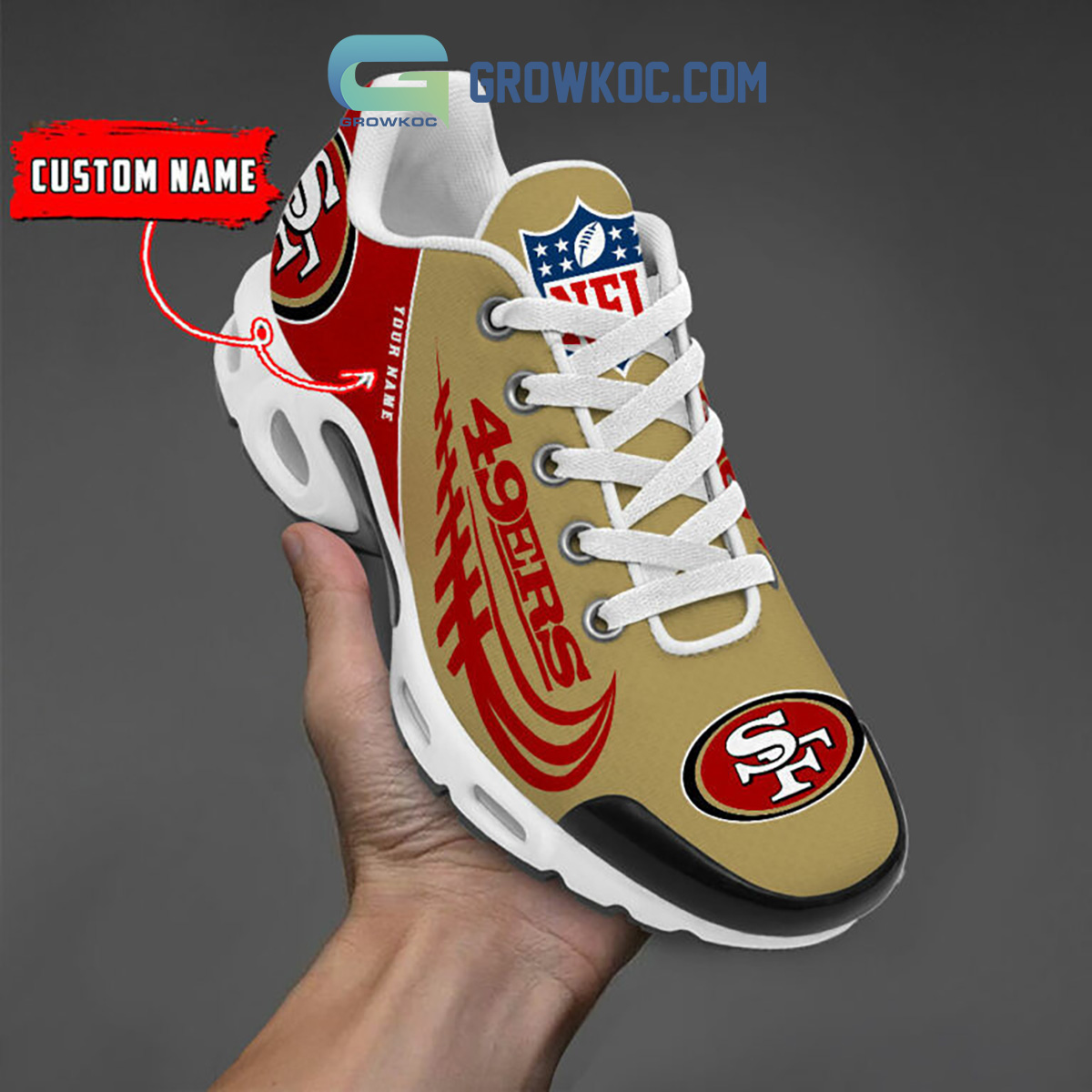 San Francisco 49ers Personalized TN Shoes2B1 uBX0c