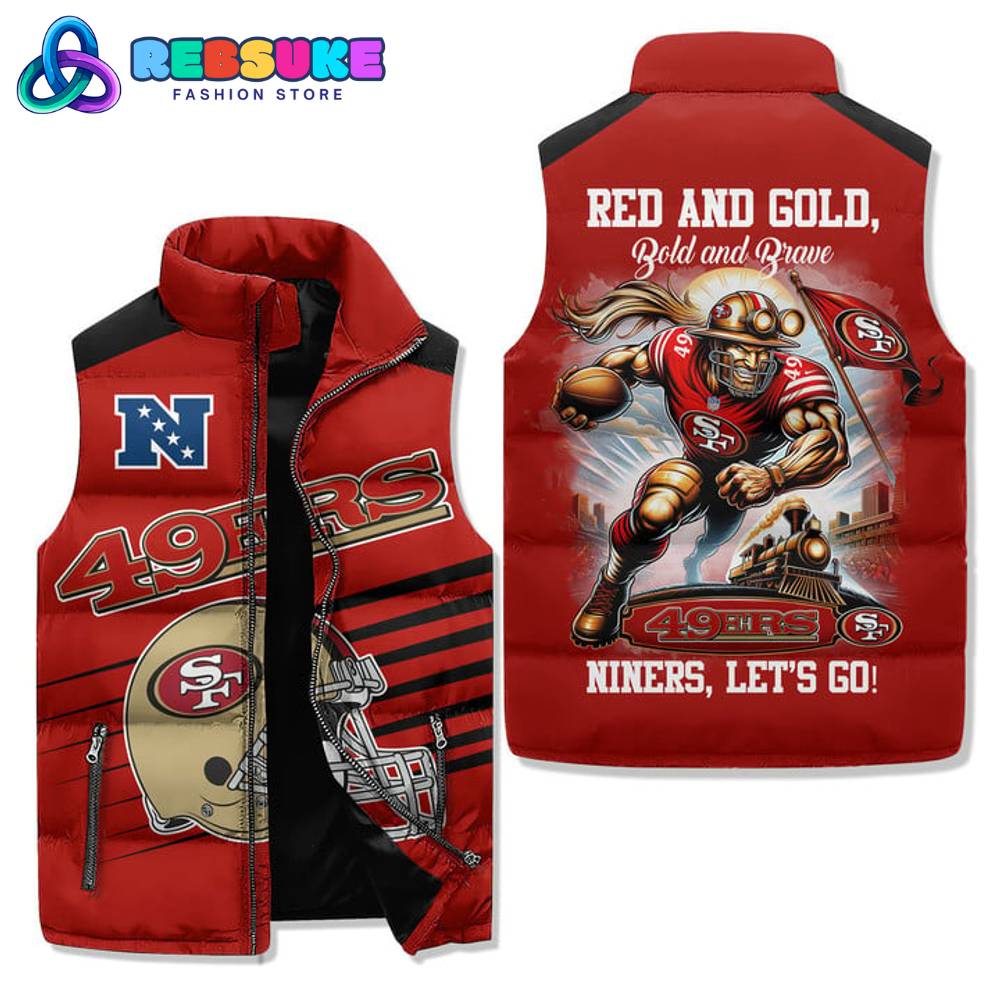 San Francisco 49ers Red And Gold Cotton Vest 1