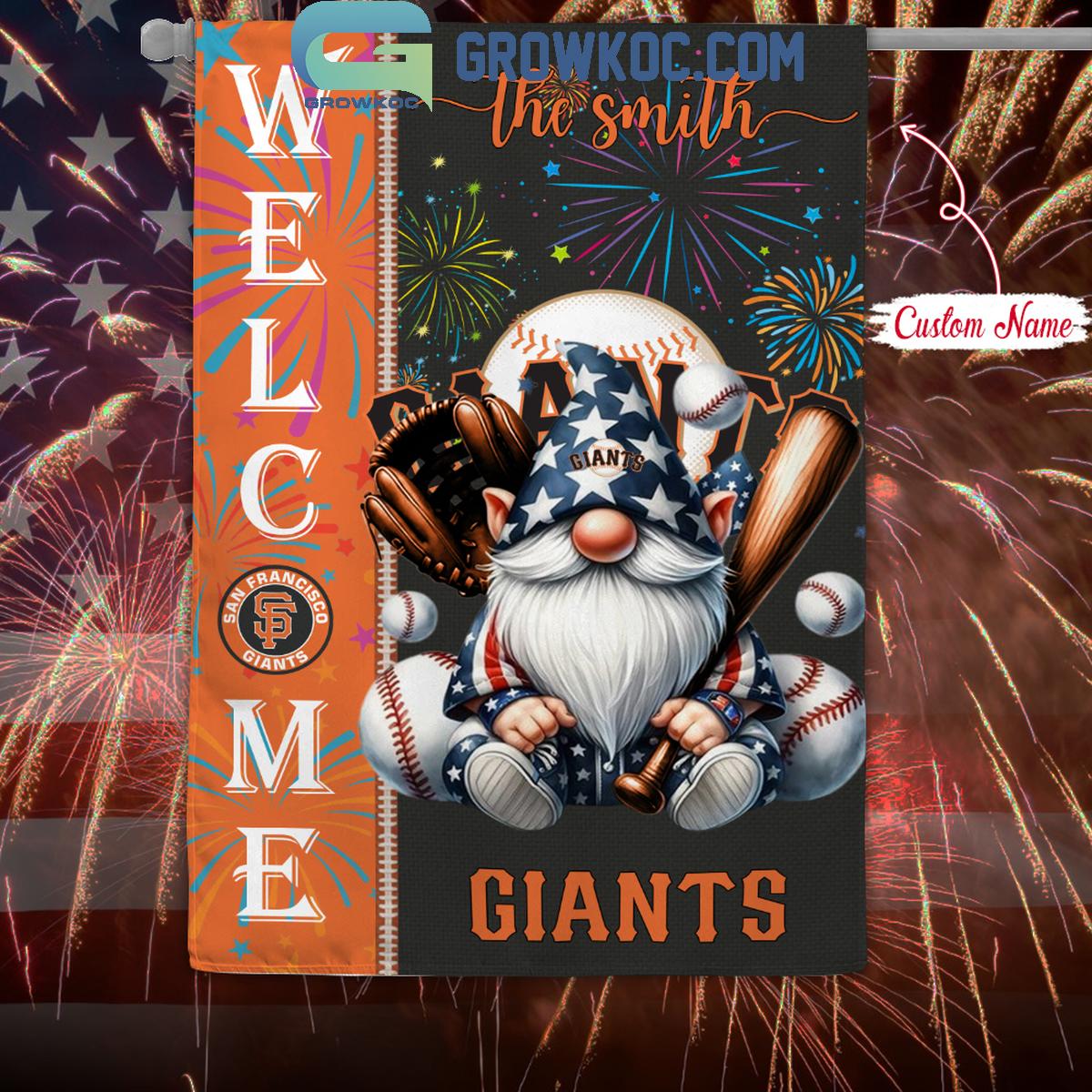 San Francisco Giants Happy 4th Of July Patriot Personalized Garden Flag 1 UNN1h