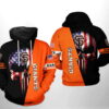 San Francisco Giants MLB US Flag Skull Zip Up Hoodie 0