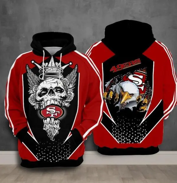San2BFrancisco2B49ers2BNfl2BFootball2BKing2BSkull2B3d2BHoodie Classic2BT Shirt Sweetdreamfly2BC490EN R6xf2 600x620 1