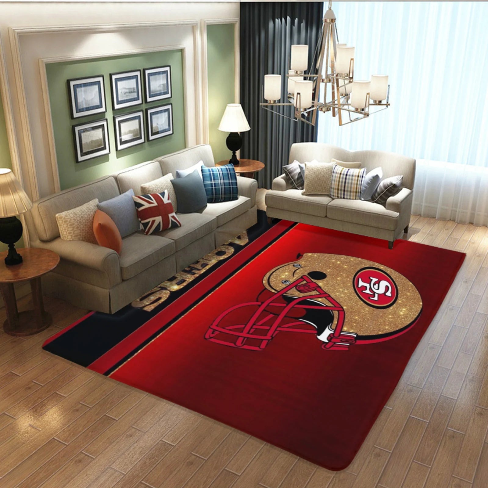 SanFrancisco49ersFootballTeamCarpetLivingRoomBedroomMatsKitchenBathroomRugs 7