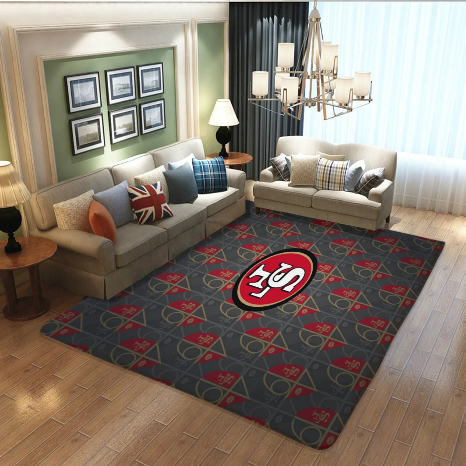 SanFrancisco49ersFootballTeamCarpetLivingRoomBedroomMatsKitchenBathroomRugs 8