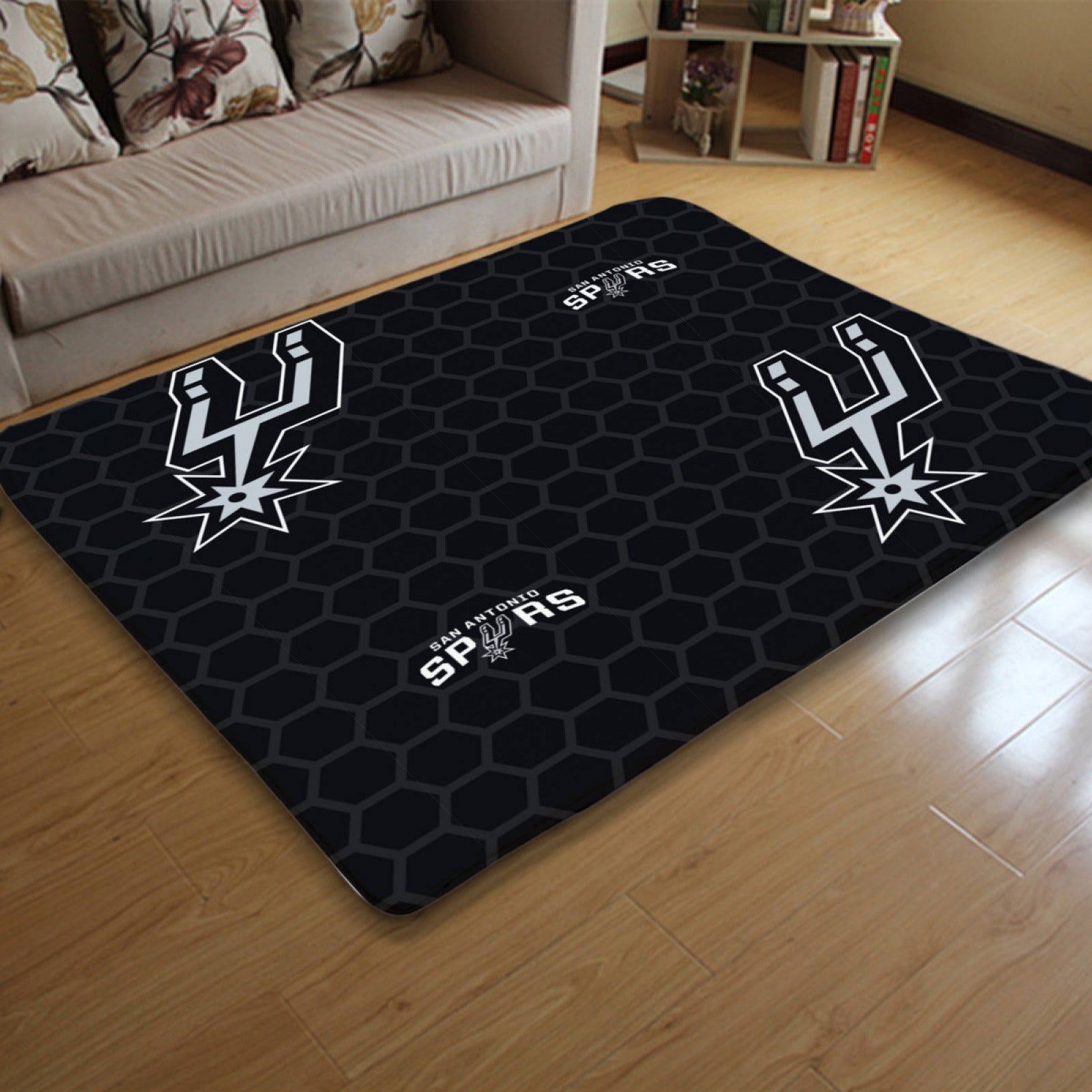 San Antonio Basketball Spurs Carpet Living Room Bedroom Mats Kitchen Bathroom Rug 1