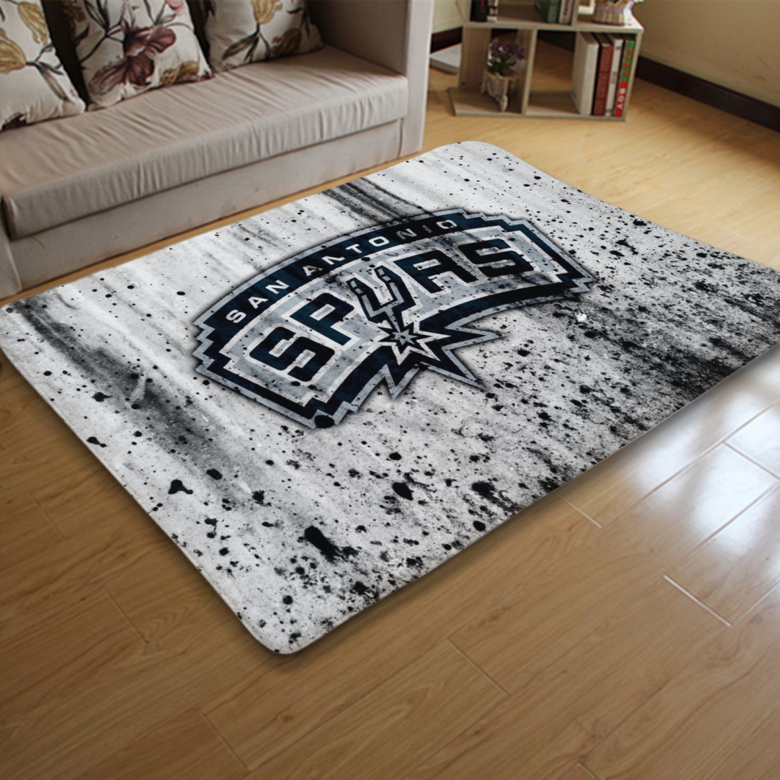 San Antonio Basketball Spurs Carpet Living Room Bedroom Mats Kitchen Bathroom Rug 1 c77a2316 9de8 4aad 8858 b2edd9af3b8c