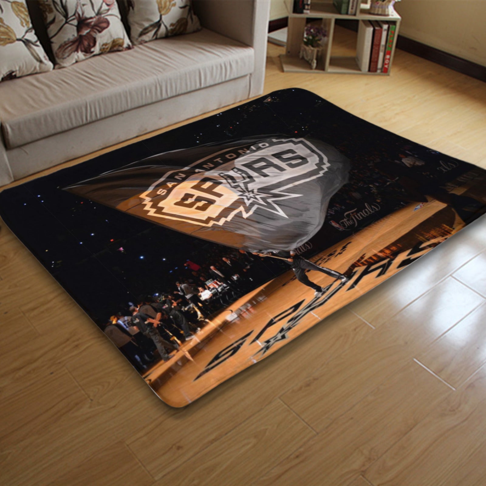 San Antonio Basketball Spurs Carpet Living Room Bedroom Mats Kitchen Bathroom Rug 3