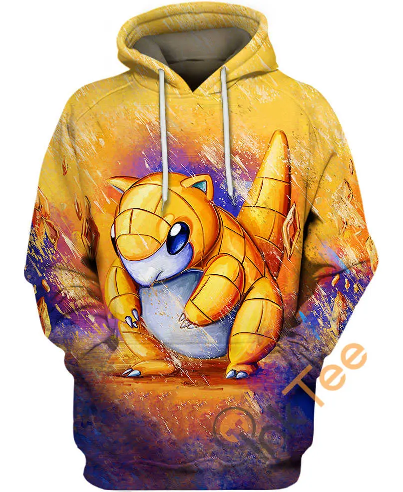 Sandshrew Pokemon Zip Up Hoodie 0
