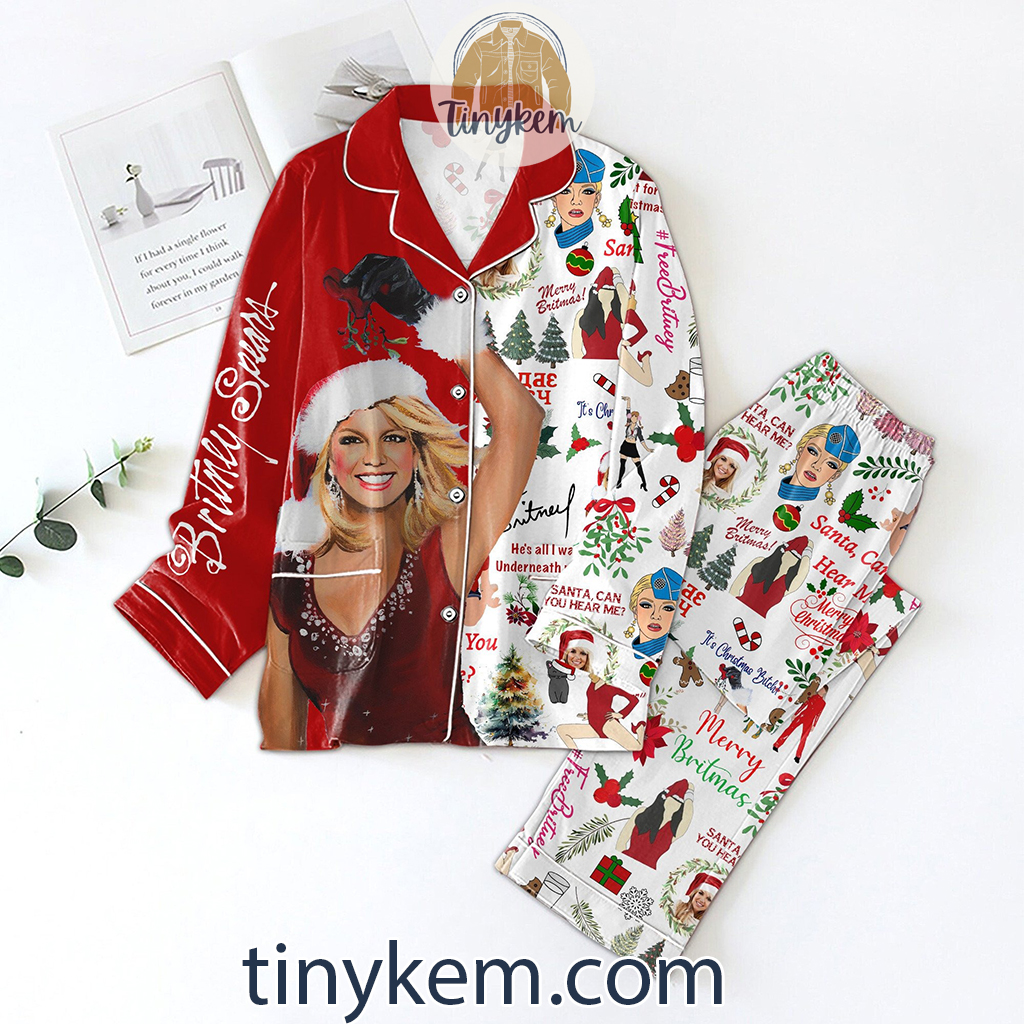 Santa Britney Spears Pajamas Set2B1 nB8JB