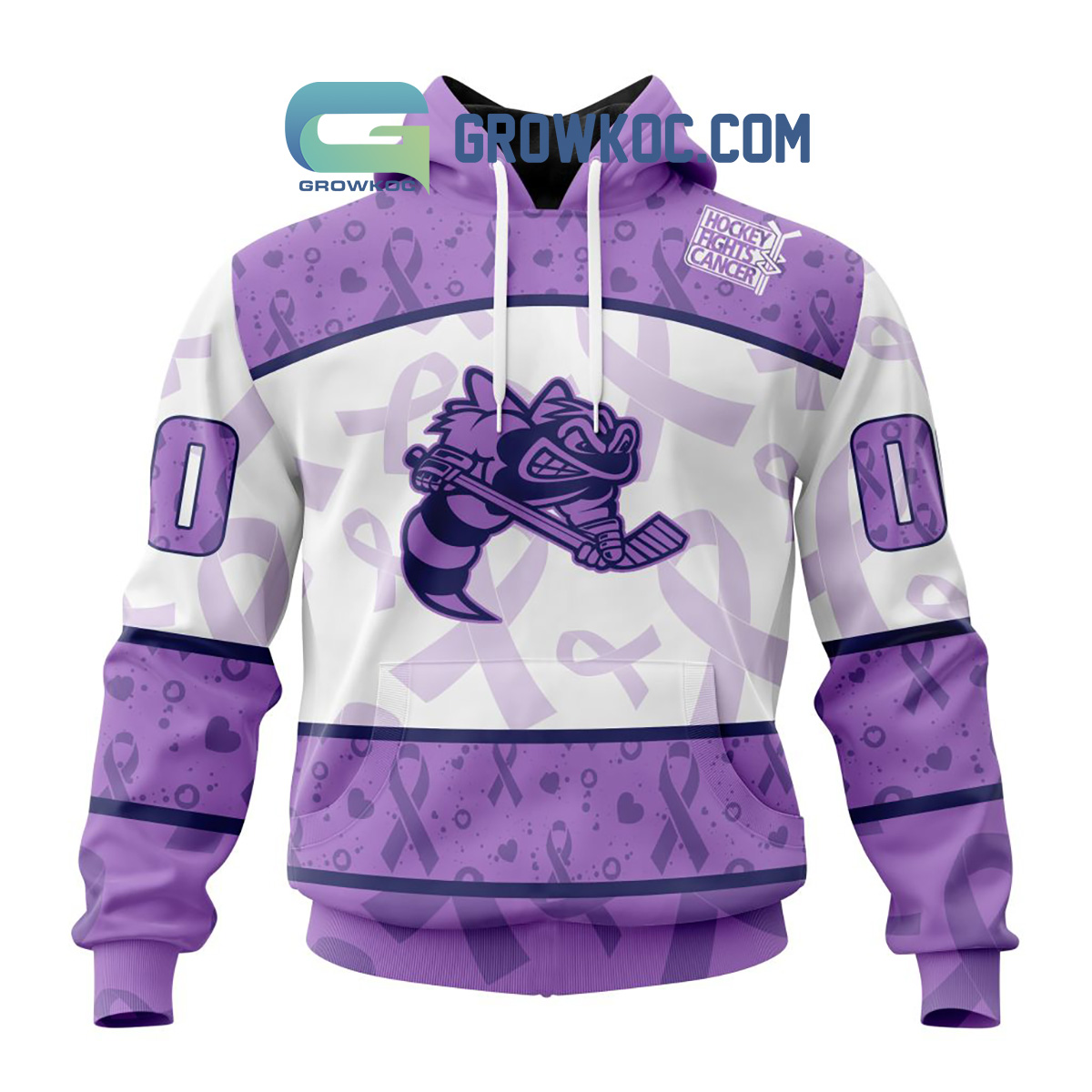 Sarnia Sting Lavender Fight Cancer Personalized Hoodie Shirts2B1 t83lk