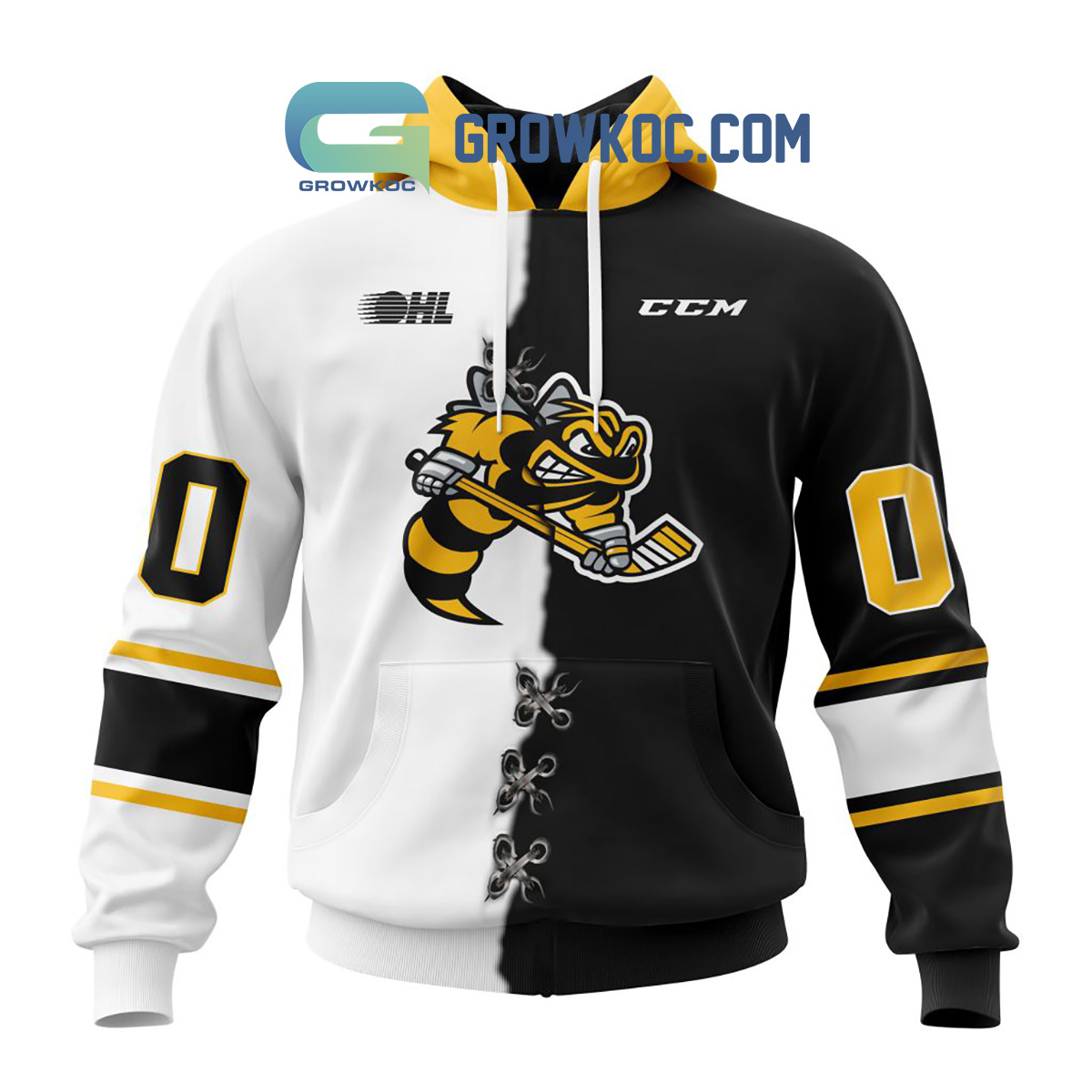 Sarnia Sting Mix Home And Away Jersey Personalized Hoodie Shirts2B1 aX5W9