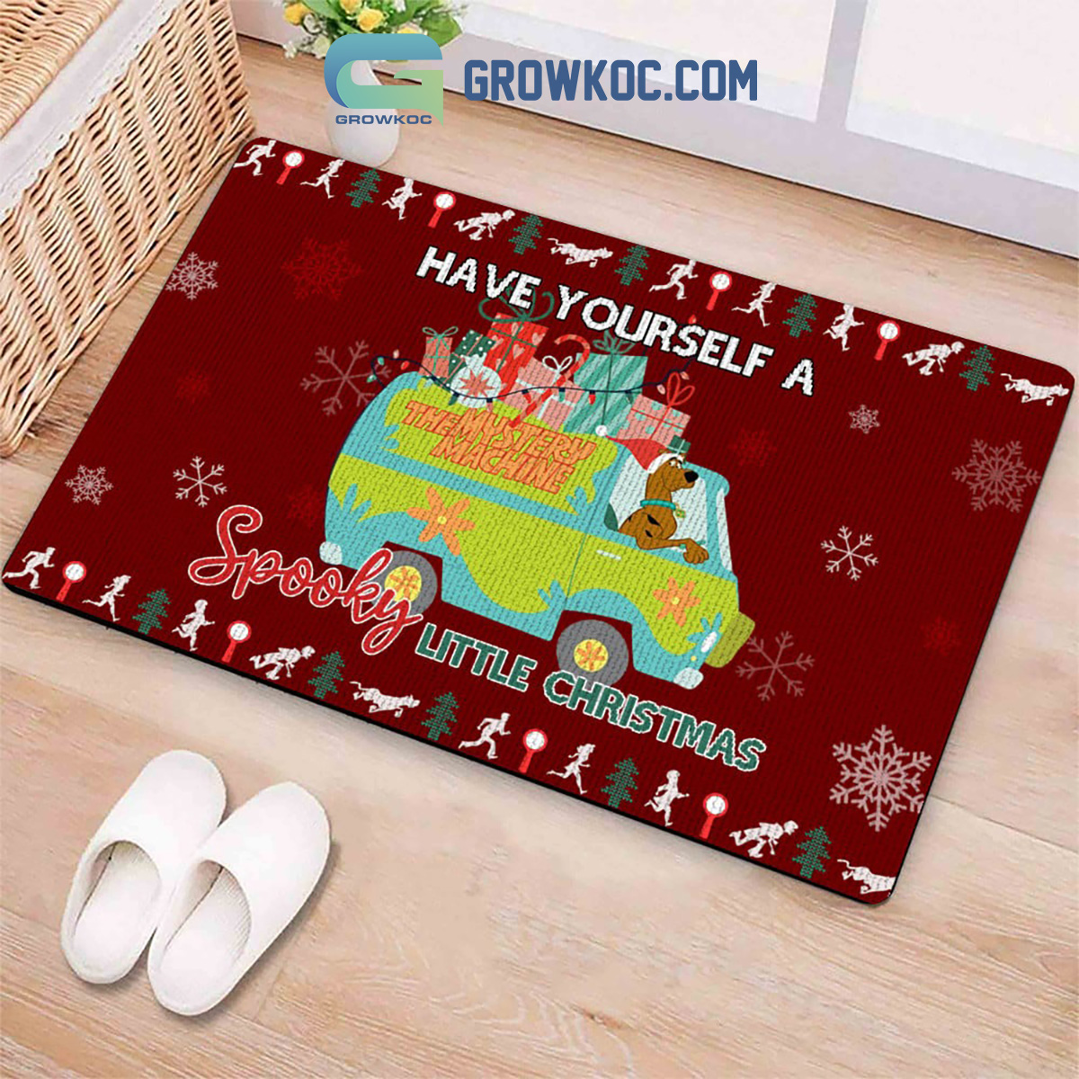 Scooby Doo Have Yourself A Spooky Little Christmas Doormat2B1 TycXM